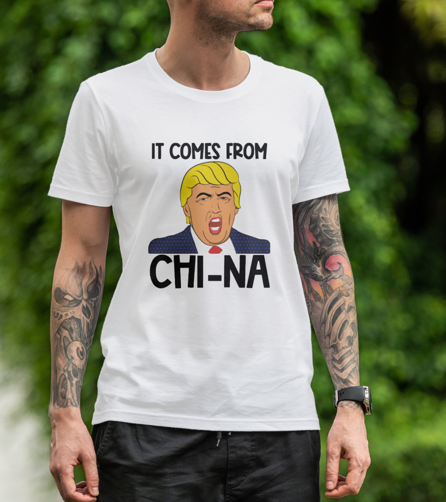 It Comes From China Trump Face T-Shirt