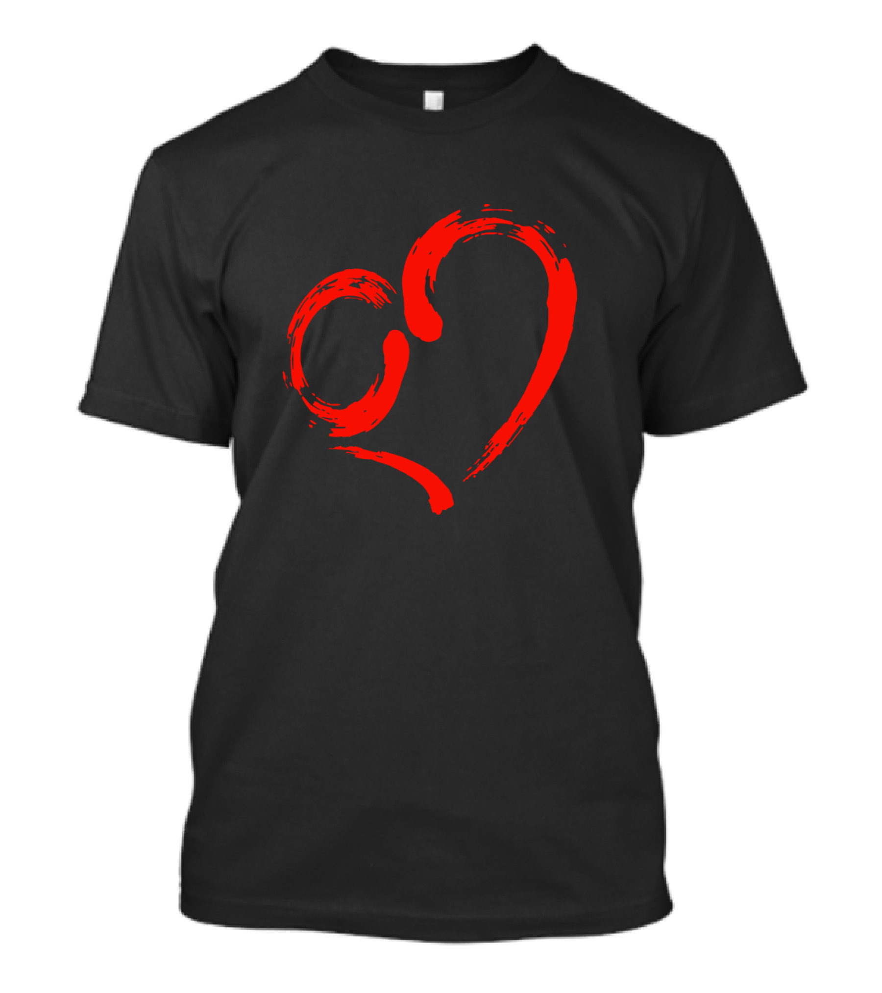 Yandere Simulator Red Brushstroke Heart T-Shirt