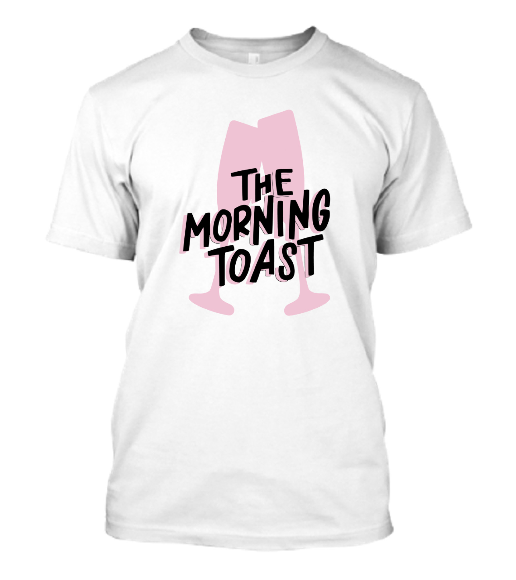 The Morning Toast Pink Glasses Logo Merch T-Shirt