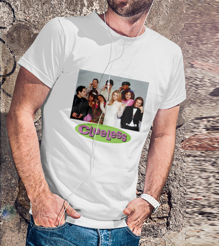 Clueless Cast Group Photo Paul Rudd Iconic 90s Movie Scene T-Shirt