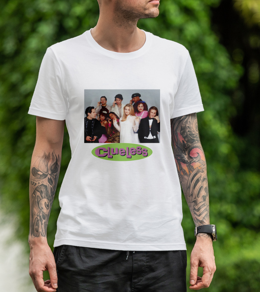 Clueless Cast Group Photo Paul Rudd Iconic 90s Movie Scene T-Shirt