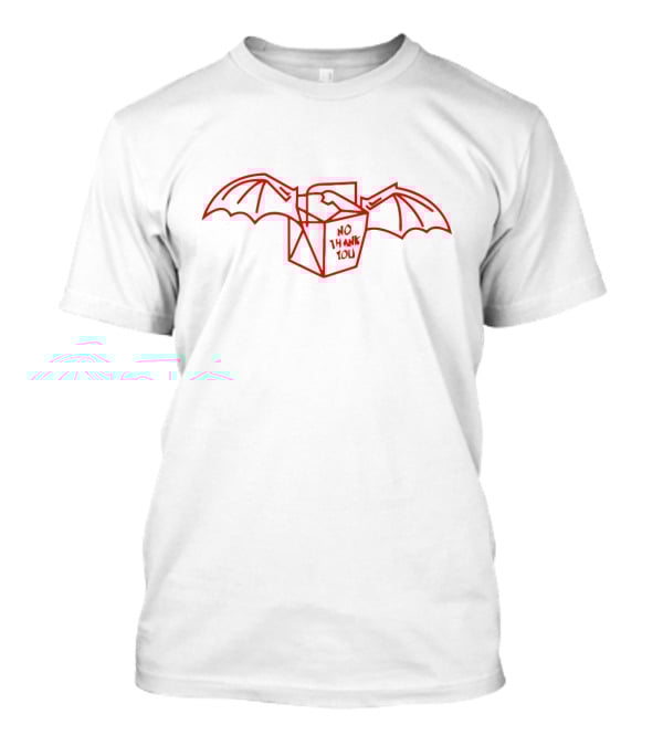 No Thank You Batwing Takeout Jess Sluder T-Shirt