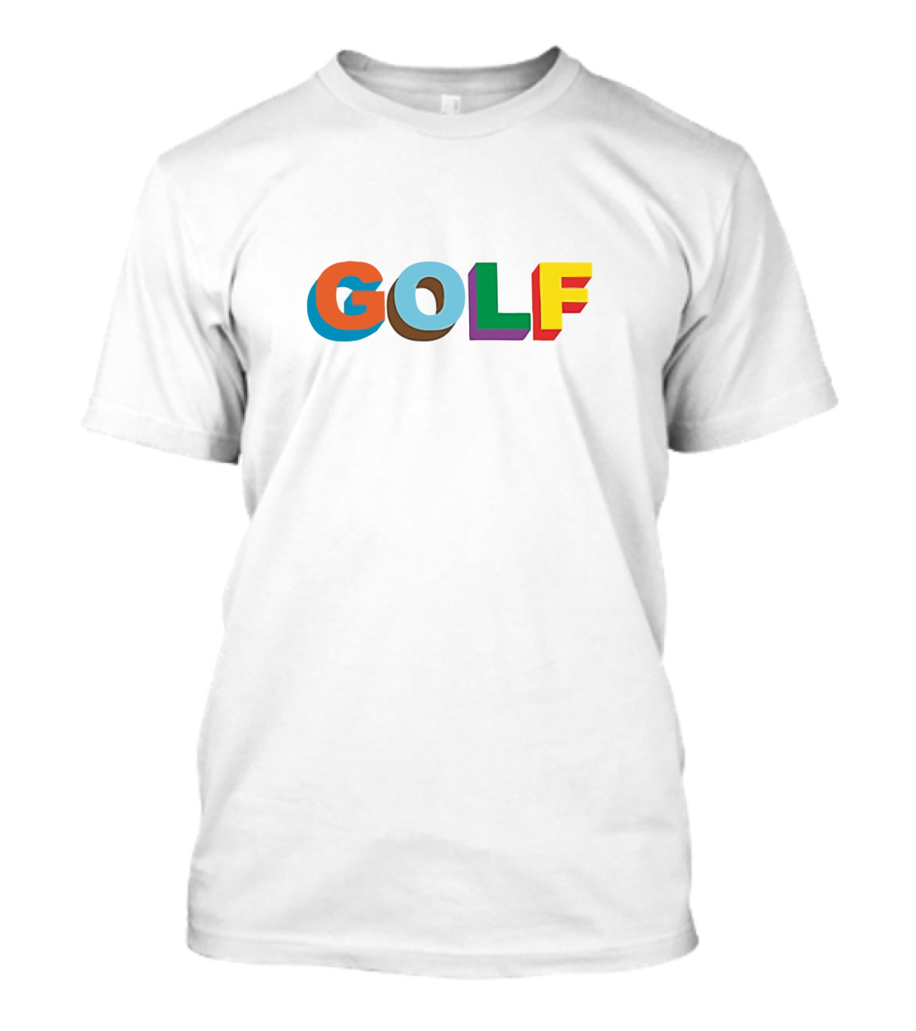 GOLF Colorful 3D Style Letters T-Shirt