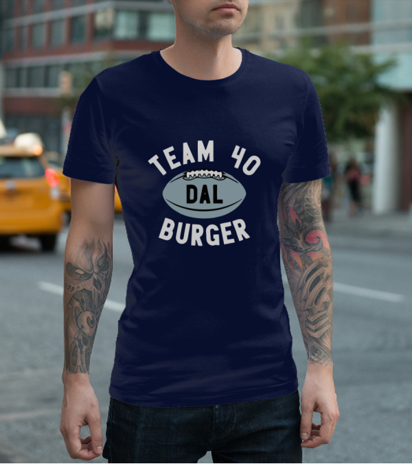 Team 40 Burger DAL Football T-Shirt