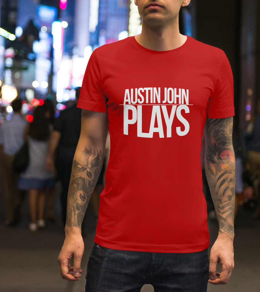 AUSTIN JOHN PLAYS Red Print T-Shirt