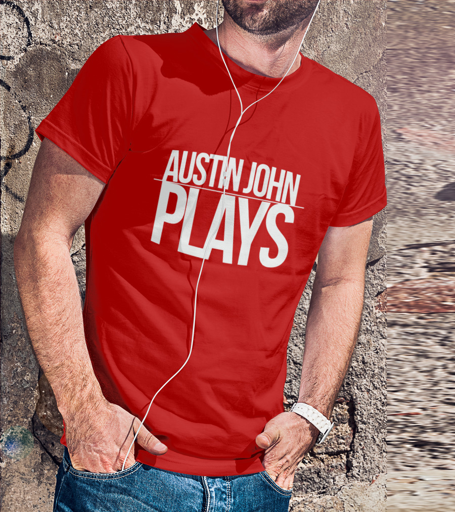 AUSTIN JOHN PLAYS Red Print T-Shirt