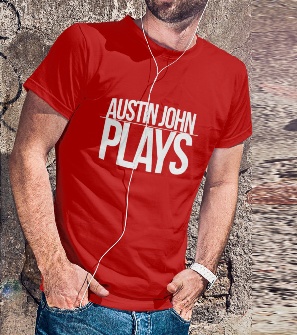 AUSTIN JOHN PLAYS Red Print T-Shirt