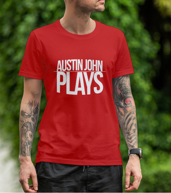 AUSTIN JOHN PLAYS Red Print T-Shirt