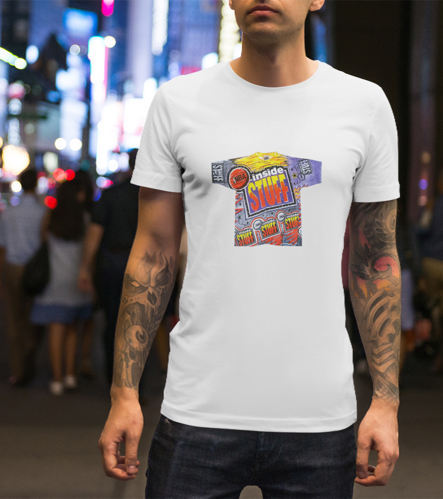 NBA Inside Stuff Basketball Explosion Ahmad Rashad T-Shirt