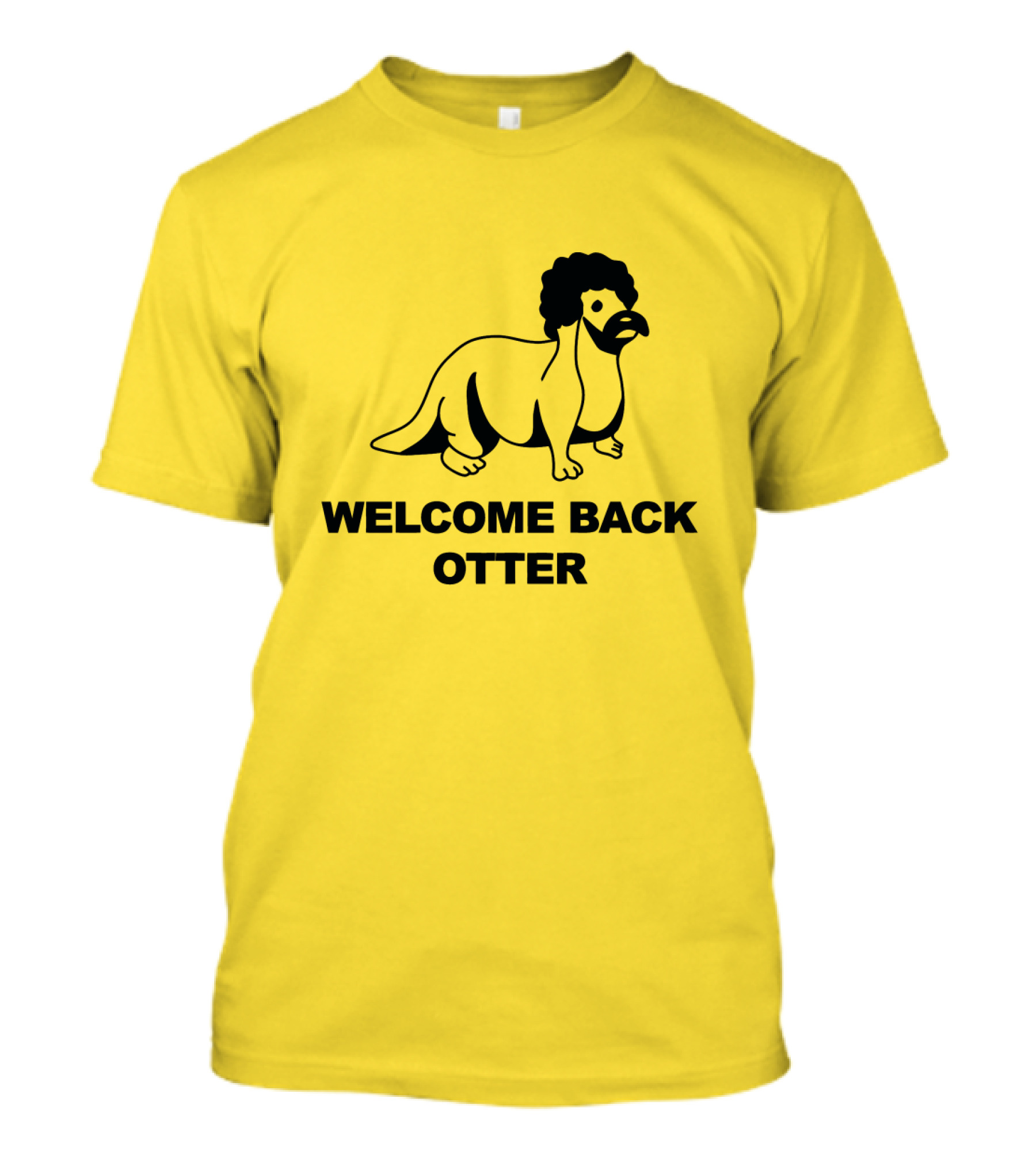 Welcome Back Otter Dinosaur Afro T-Shirt