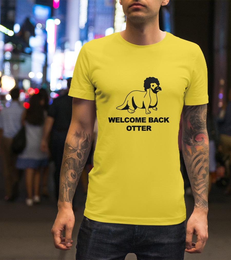 Welcome Back Otter Dinosaur Afro T-Shirt