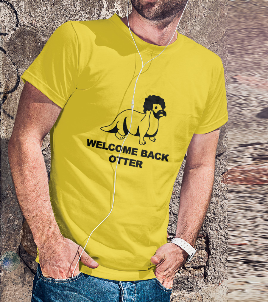Welcome Back Otter Dinosaur Afro T-Shirt
