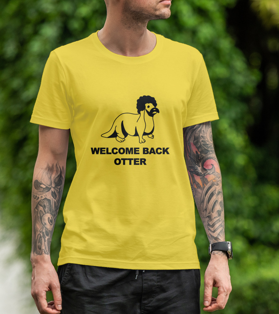 Welcome Back Otter Dinosaur Afro T-Shirt