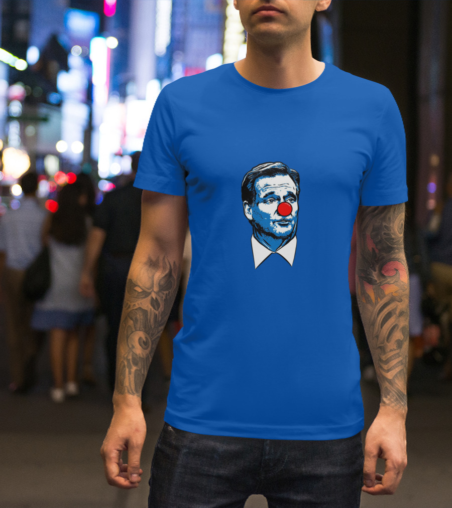 Goodell Clown Parody NFL Commissioner Red Nose Iconic Satire T-Shirt