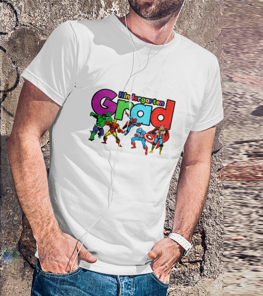 Kindergarten Grad Superhero T-Shirt