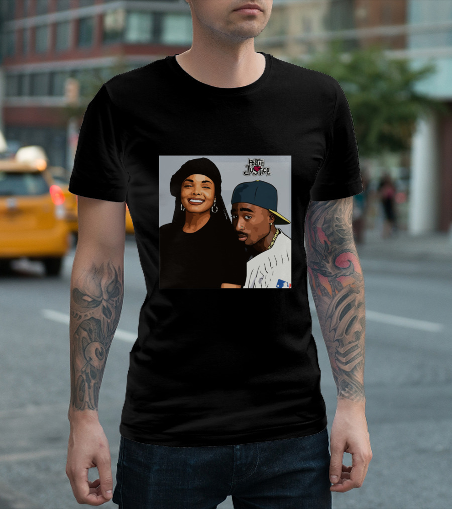 Poetic Justice Janet Jackson Tupac Shakur Baseball Cap MLB T-Shirt