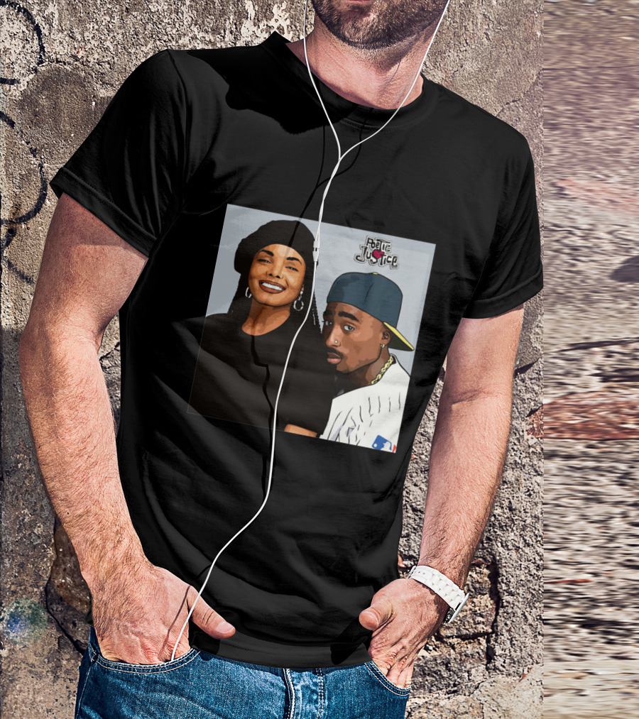 Poetic Justice Janet Jackson Tupac Shakur Baseball Cap MLB T-Shirt