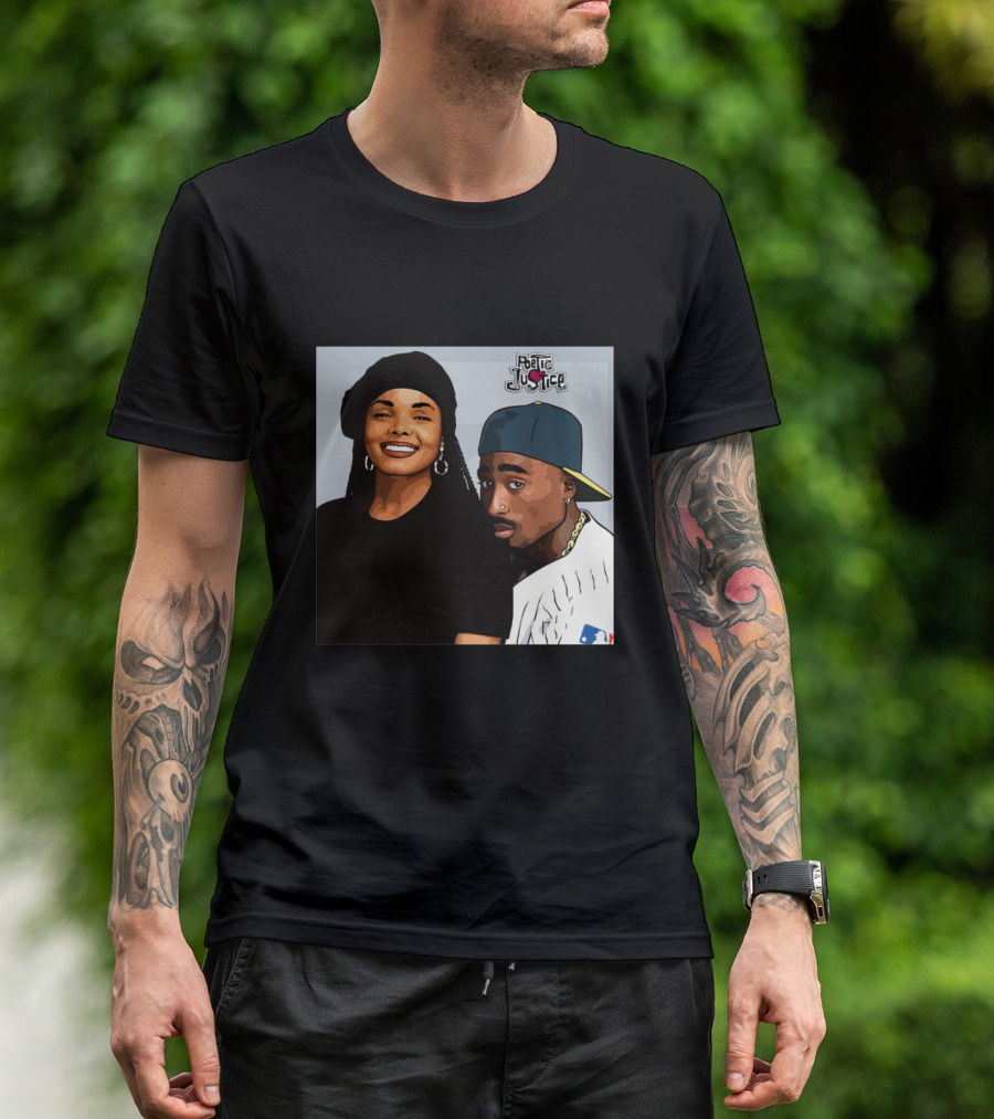 Poetic Justice Janet Jackson Tupac Shakur Baseball Cap MLB T-Shirt