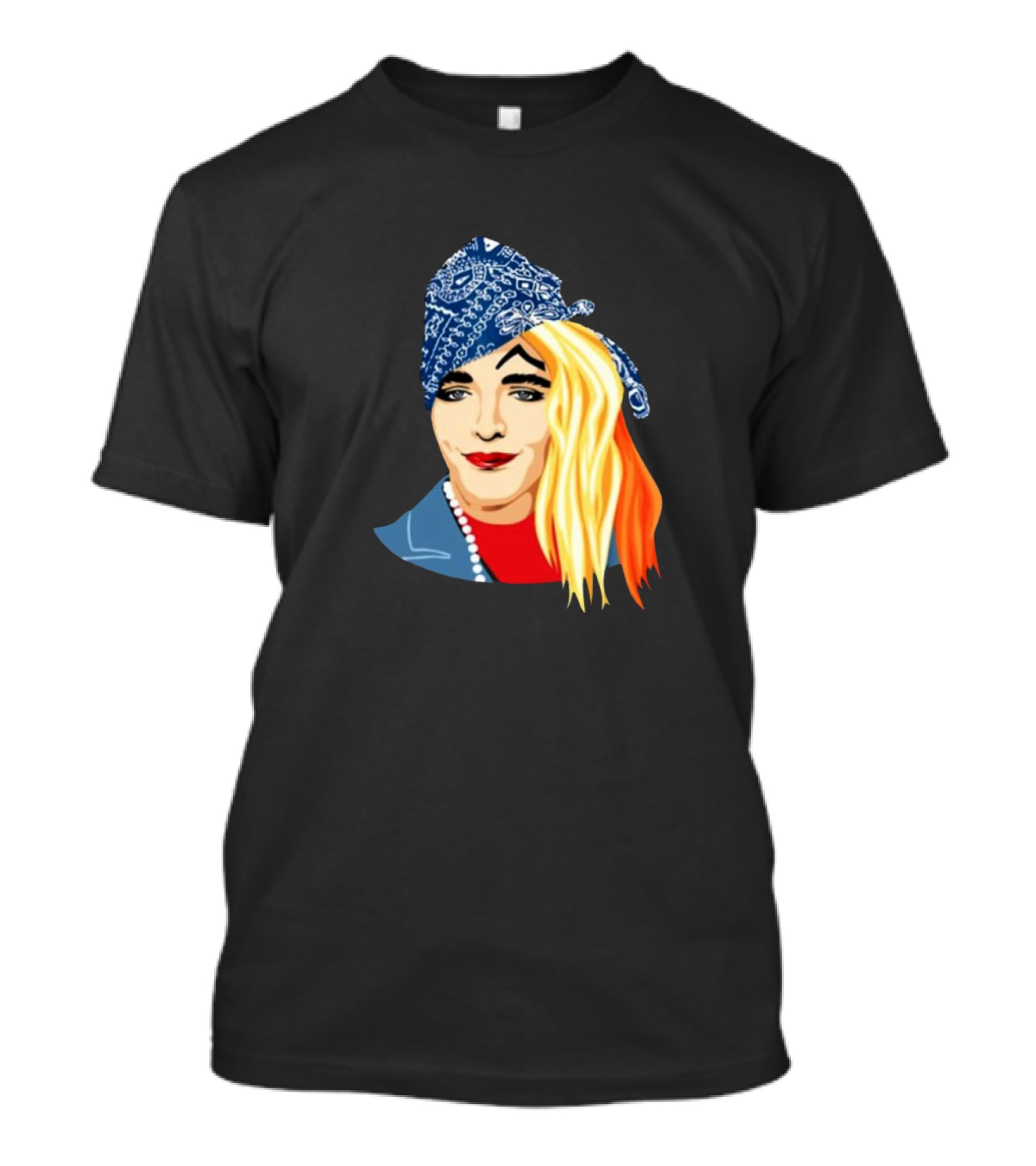 Shanaynay Shane Dawson Blue Bandana Blonde Hair T-Shirt