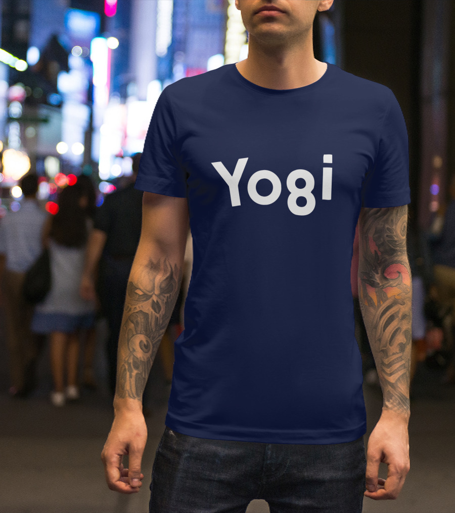 Yogi Bear Cartoon Lettering Bold Playful T-Shirt
