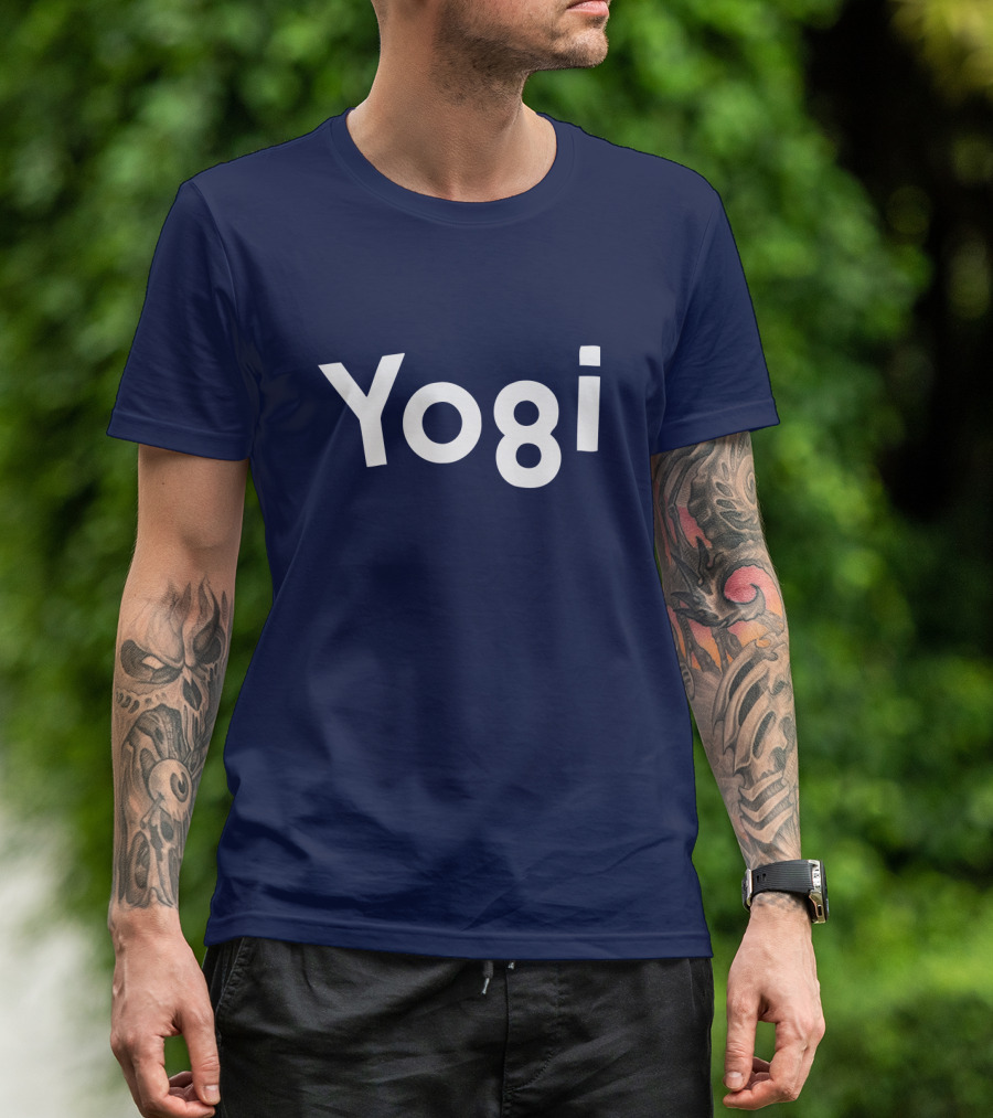 Yogi Bear Cartoon Lettering Bold Playful T-Shirt
