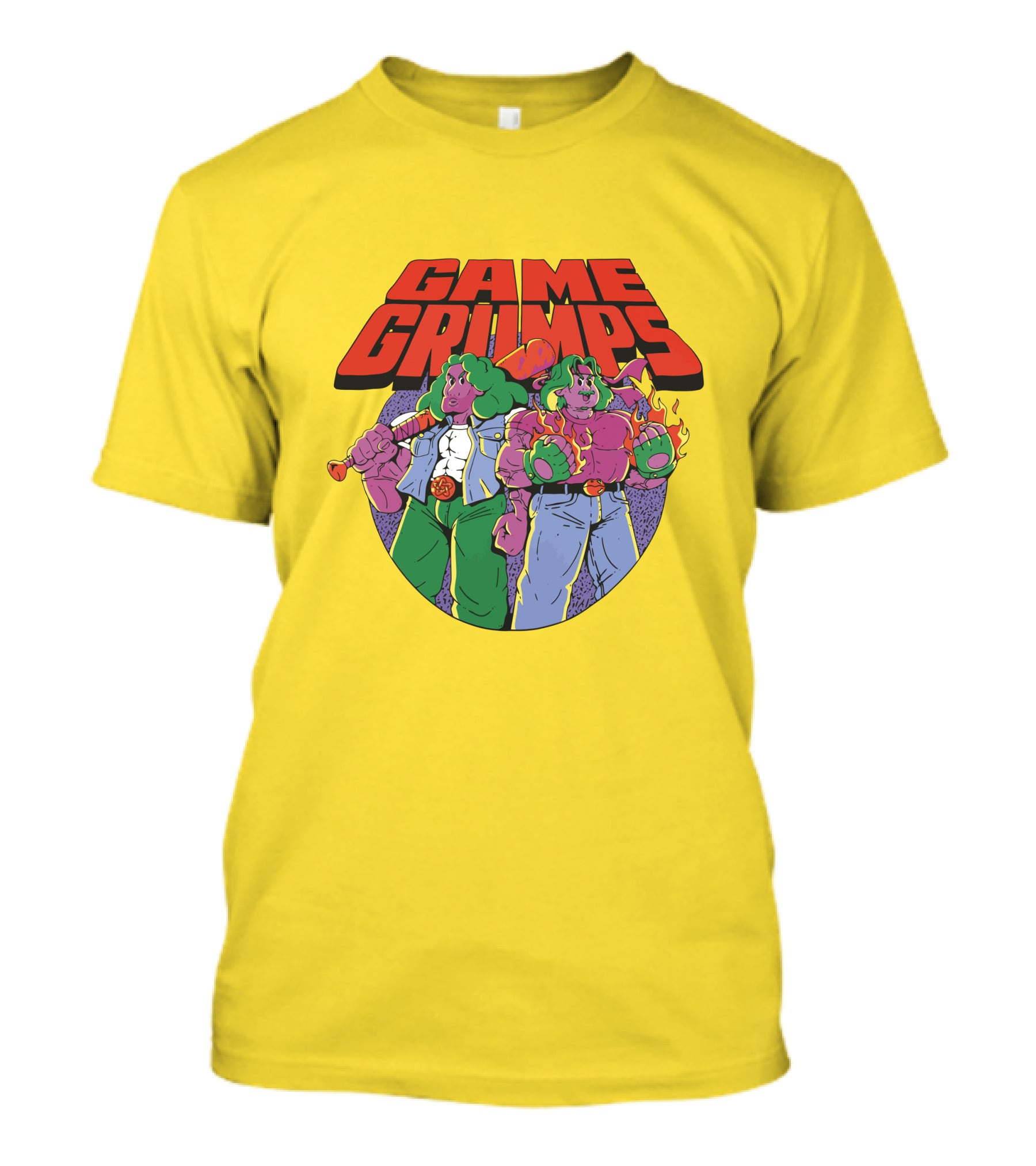 Game Grumps Retro Beat 'Em Up Characters Fiery Brawlers T-Shirt