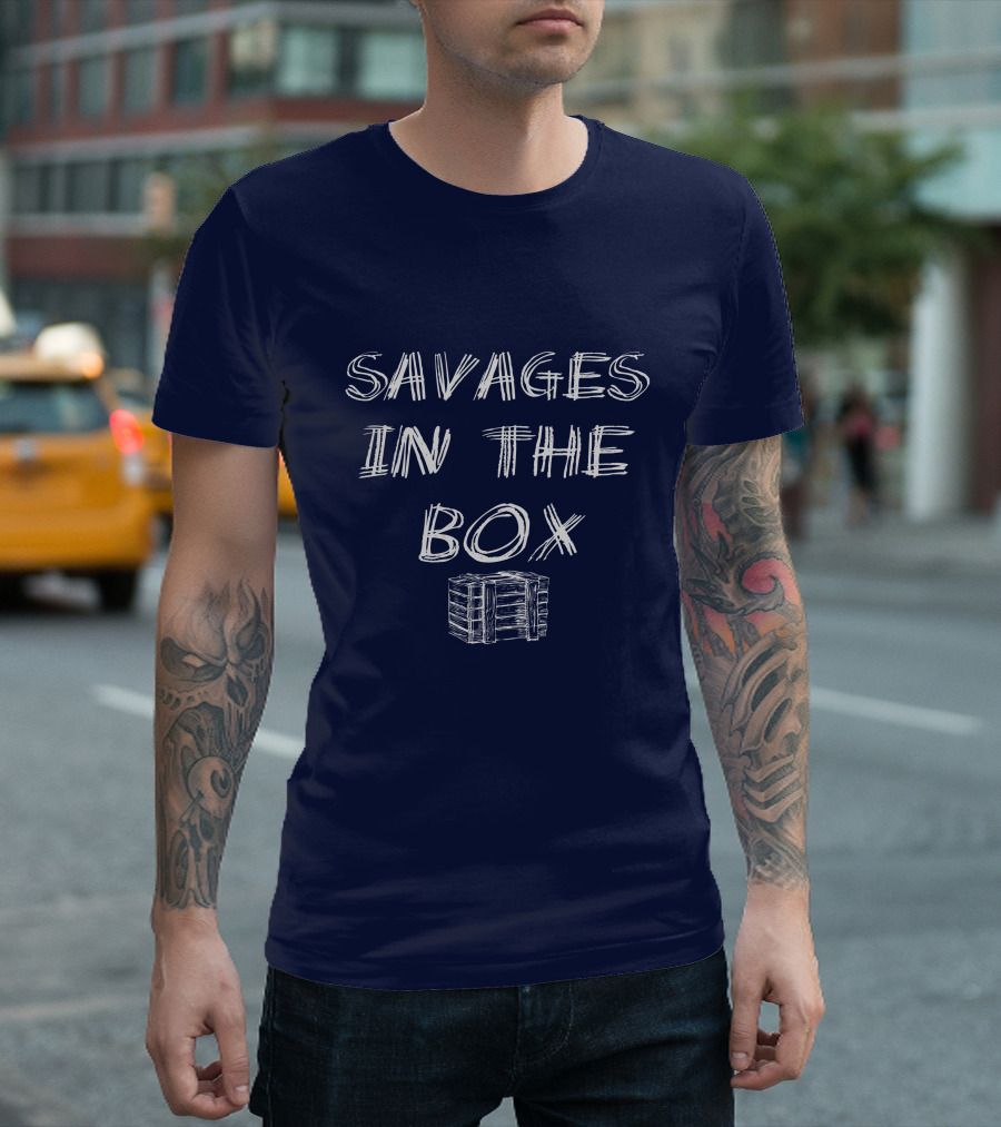 Savages In The Box Crate Sketch T-Shirt