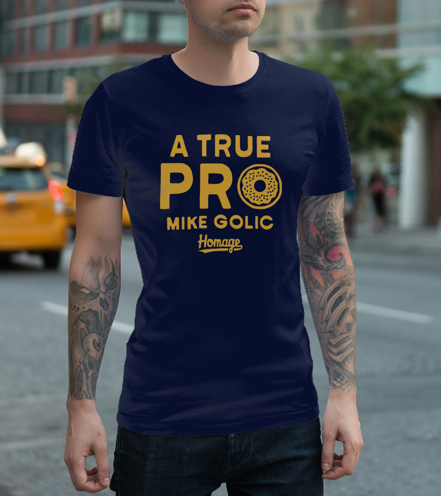 A True Pro Mike Golic Homage Donut T-Shirt