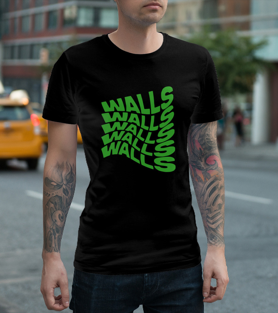 Louis Tomlinson Walls Text Green T-Shirt