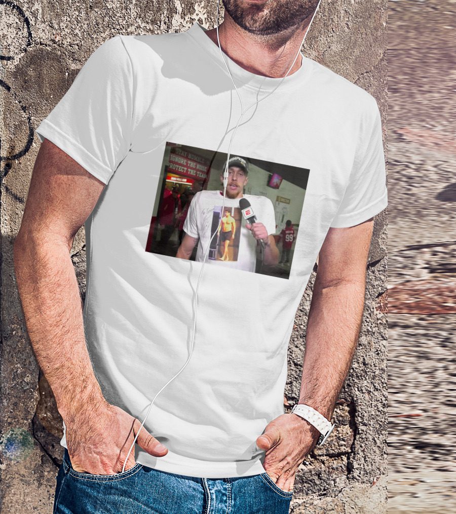 George Kittle Wearing Jimmy G Shirt ESPN Interview T-Shirt