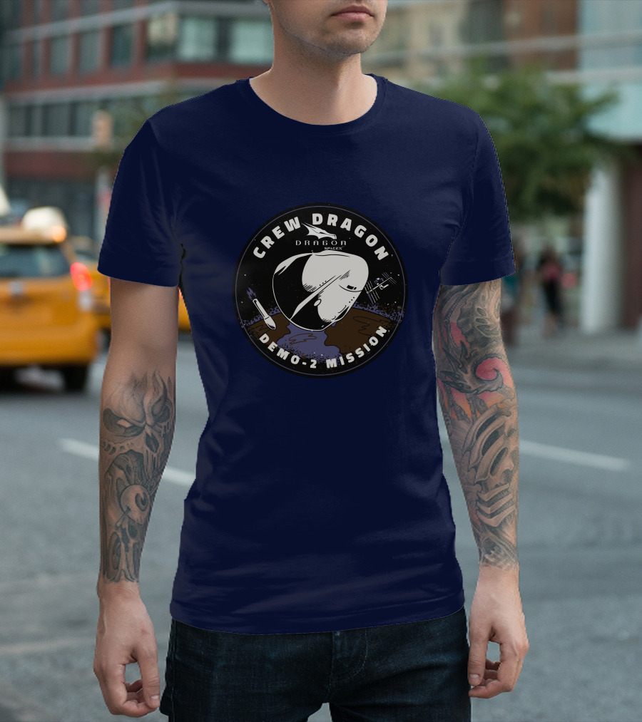 Crew Dragon Demo-2 Mission SpaceX T-Shirt