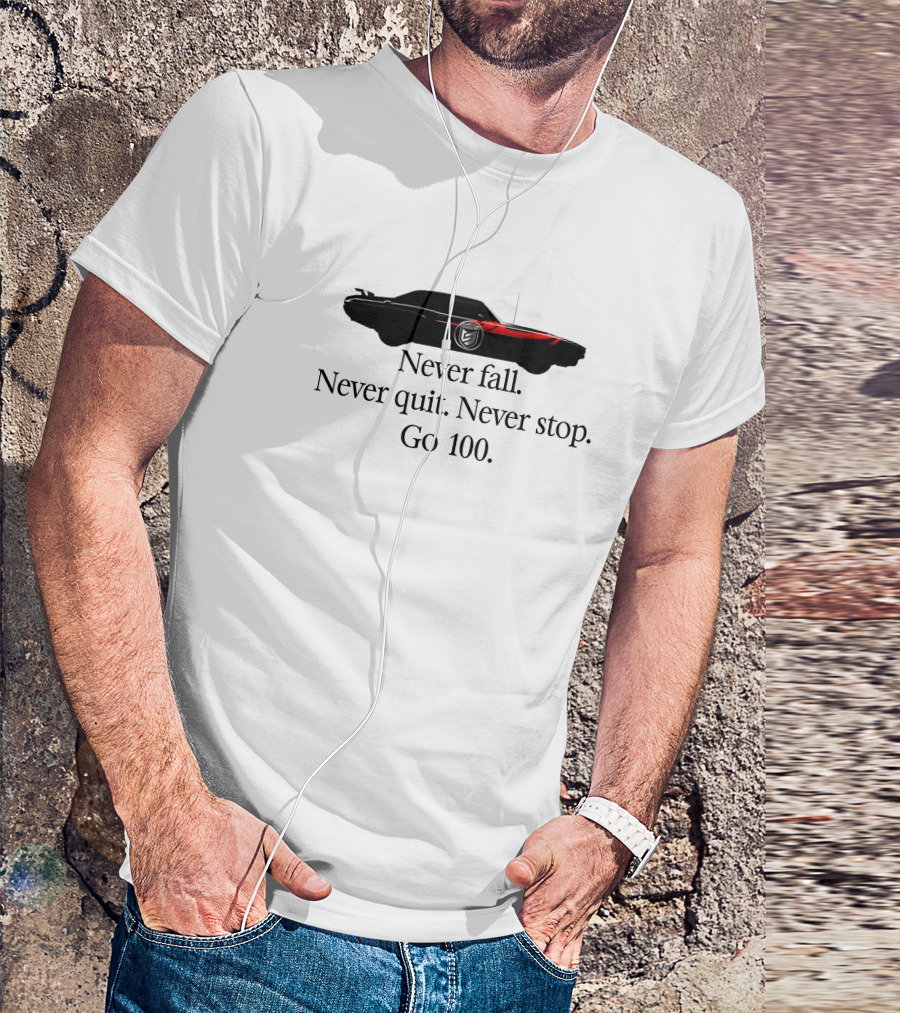 Go 100 Never Fall Never Quit Never Stop SuperM Car Image T-Shirt