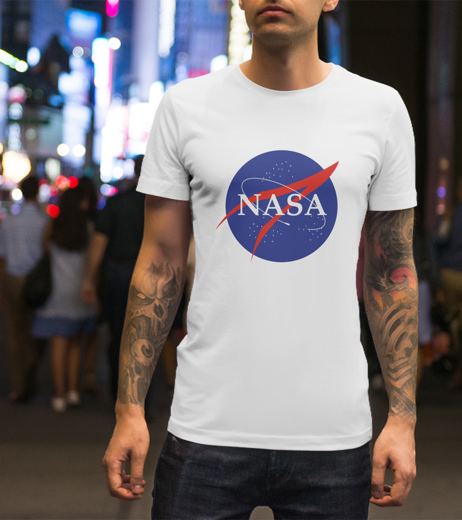 NASA Insignia Logo Classic Blue Red T-Shirt