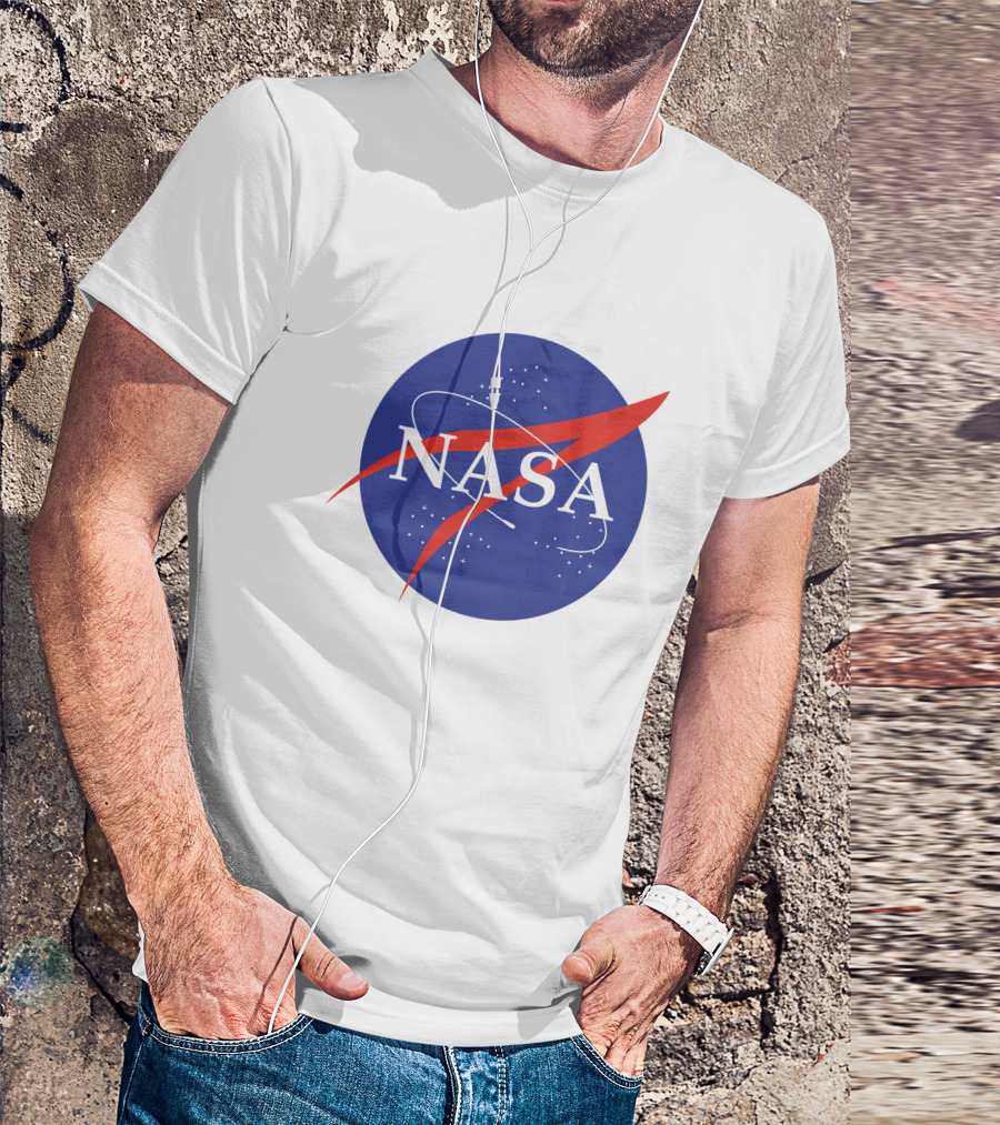 NASA Insignia Logo Classic Blue Red T-Shirt