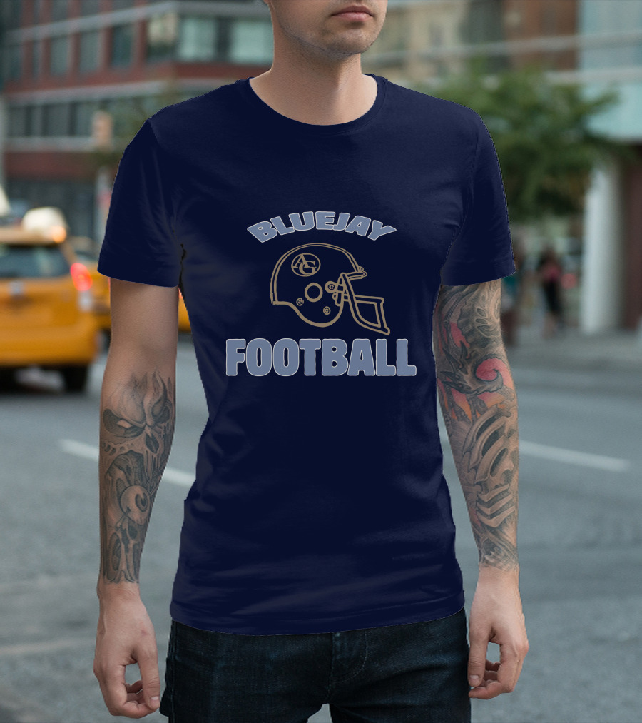 Bluejay Football AG Helmet T-Shirt