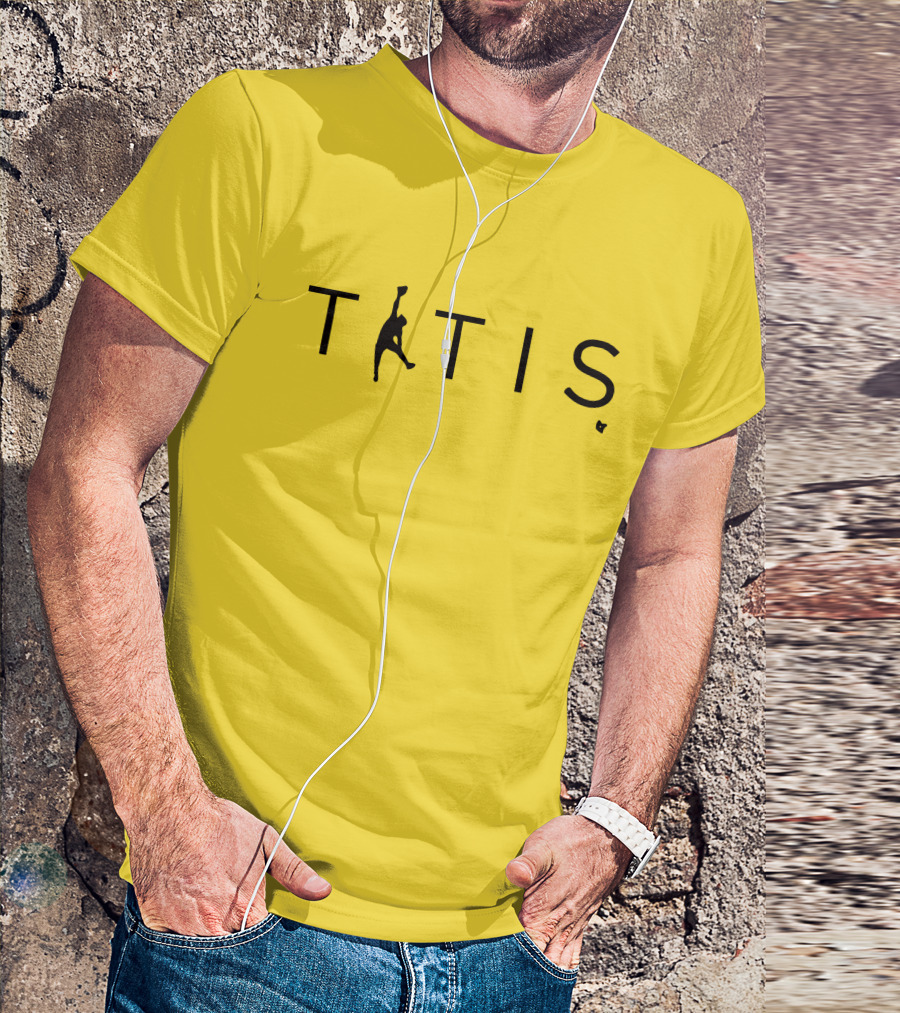 TATIS Air Niño Basketball Logo Yellow T-Shirt