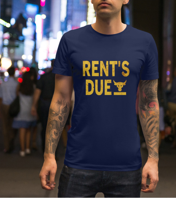 RENT'S DUE Bull Skull T-Shirt