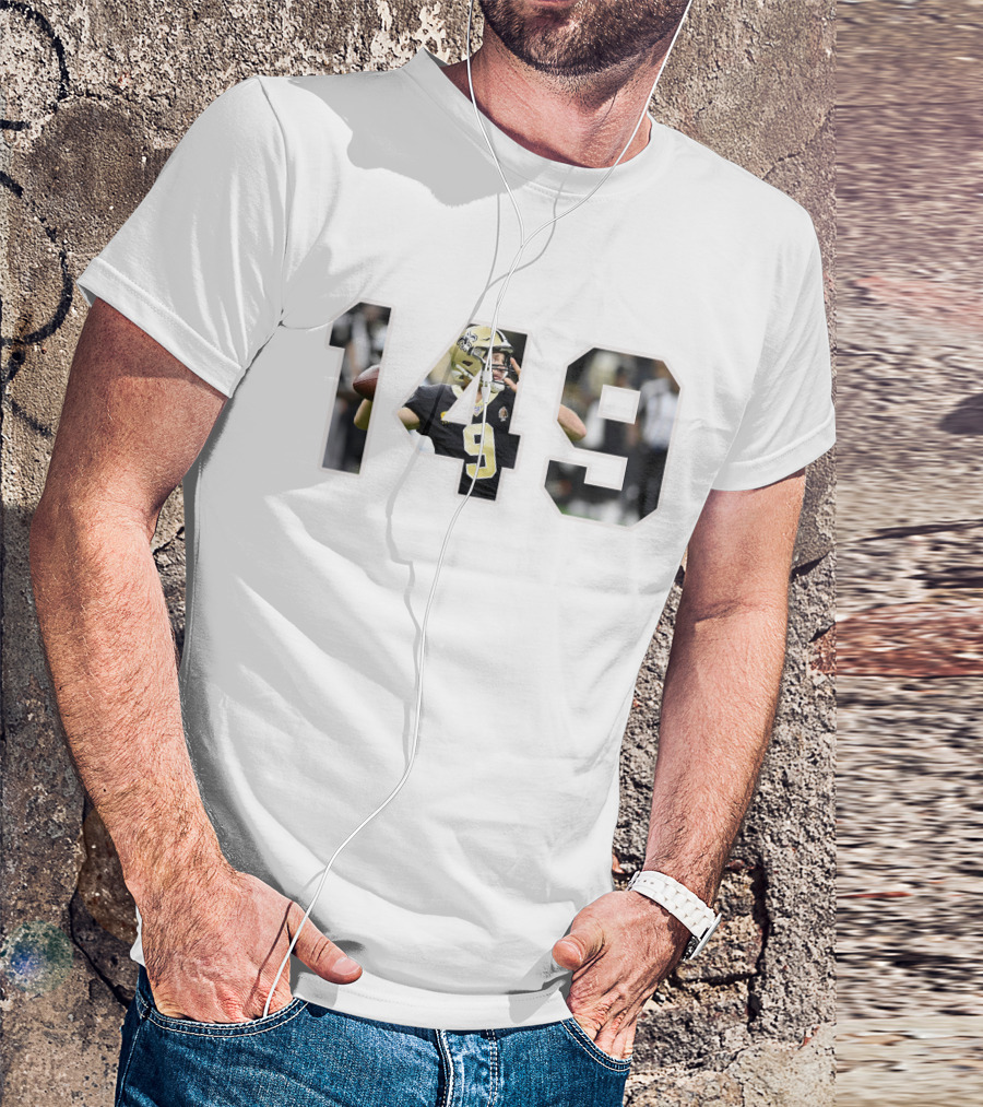 Drew Brees 149 Football Quarterback New Orleans Saints T-Shirt