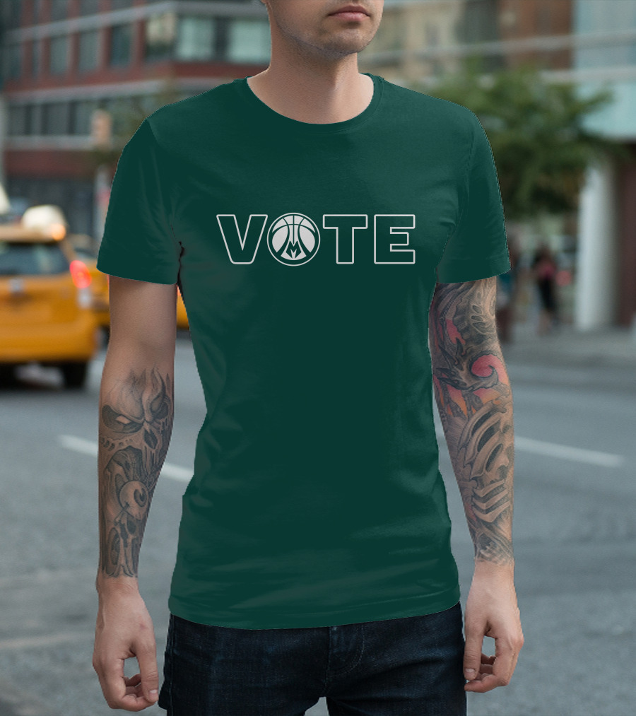 Milwaukee Bucks Vote Basketball T-Shirt