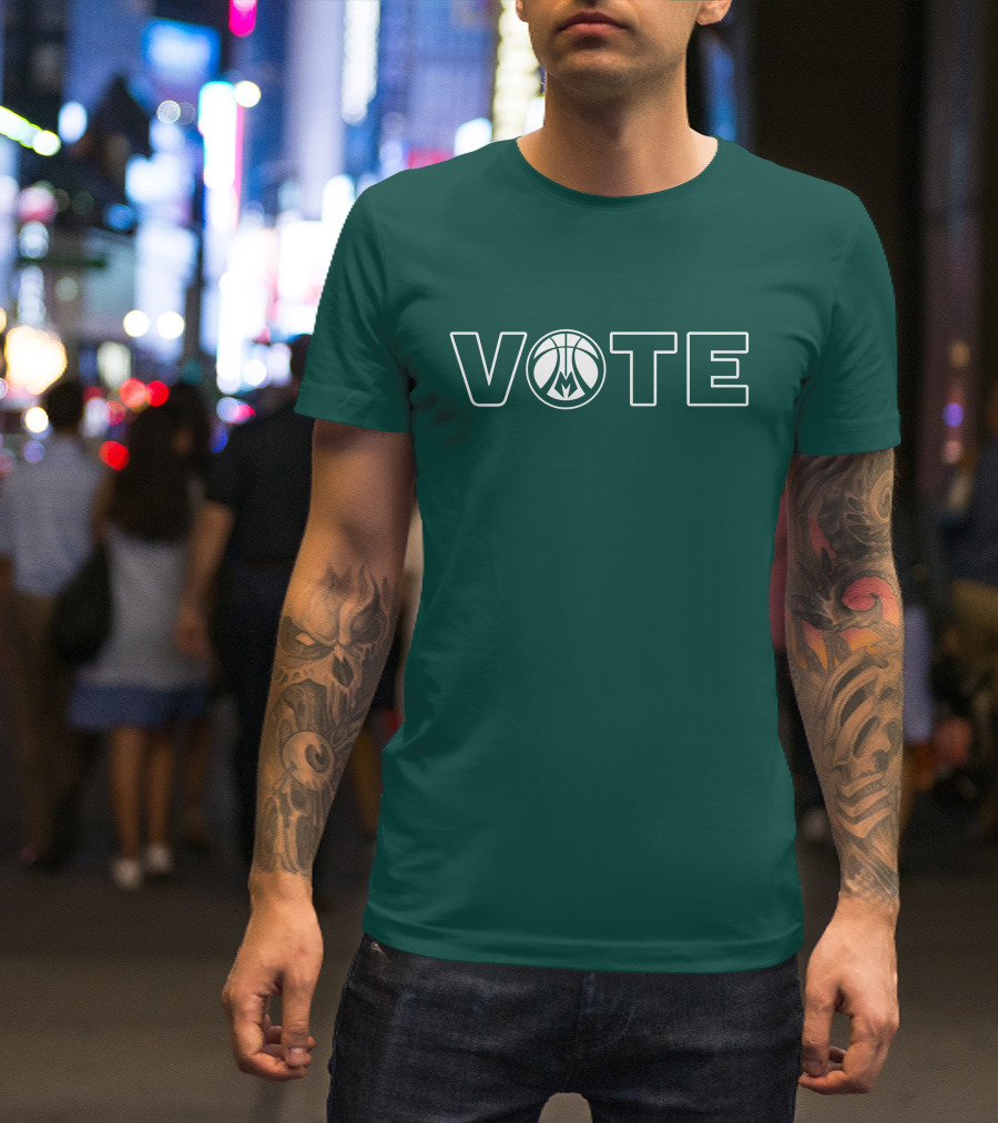 Milwaukee Bucks Vote Basketball T-Shirt