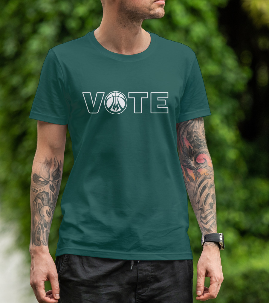 Milwaukee Bucks Vote Basketball T-Shirt