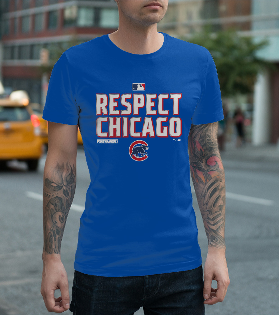 Respect Chicago Cubs Postseason MLB T-Shirt