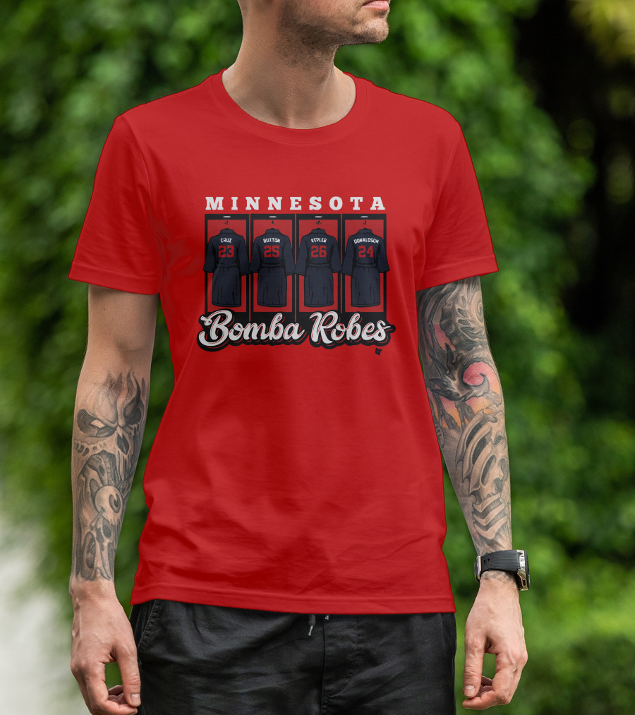 Minnesota Bomba Robes Cruz Buxton Kepler Donaldson Baseball T-Shirt