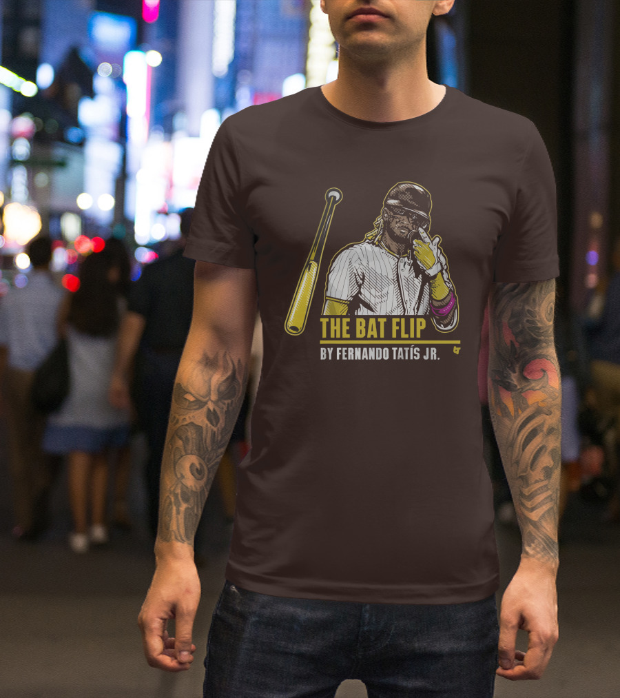 The Bat Flip By Fernando Tatis Jr. San Diego Padres T-Shirt