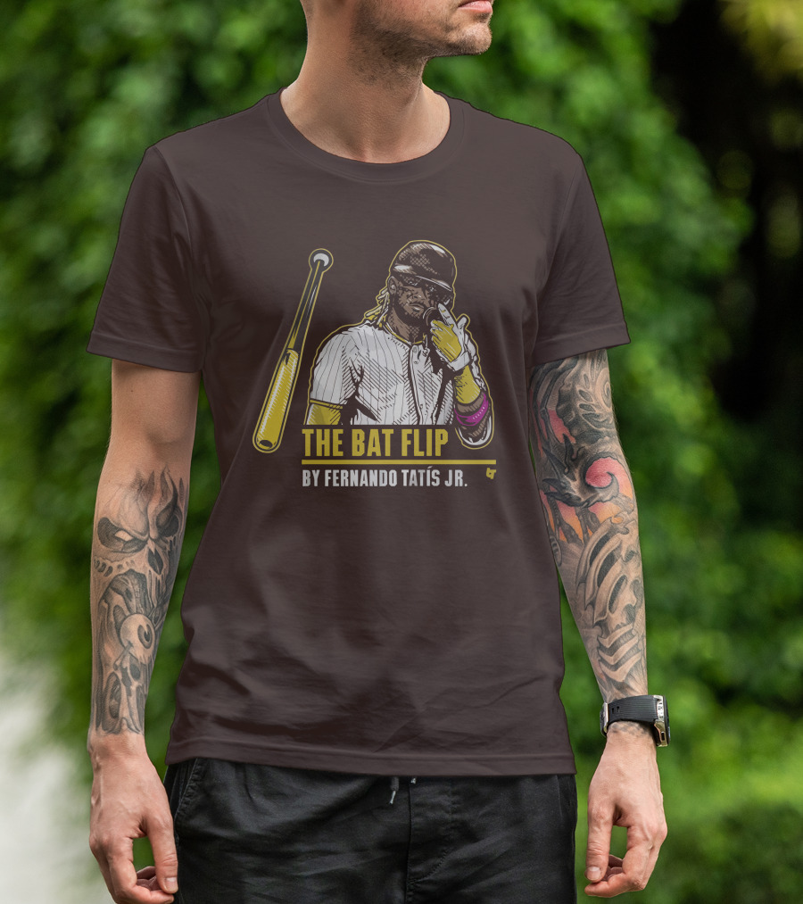 The Bat Flip By Fernando Tatis Jr. San Diego Padres T-Shirt