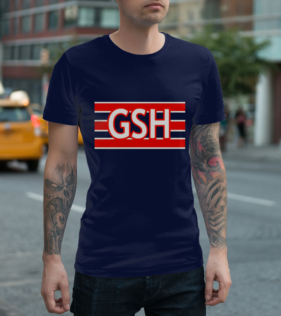 GSH Chicago Bears Stripe Emblem T-Shirt