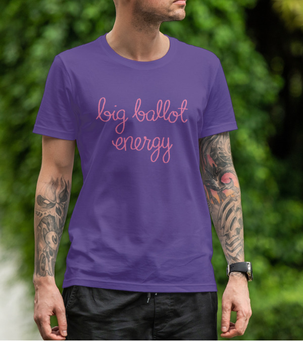 Big Ballot Energy Purple T-Shirt
