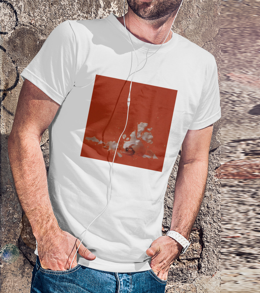 Therefore I Am Broken Egg On Orange Background T-Shirt