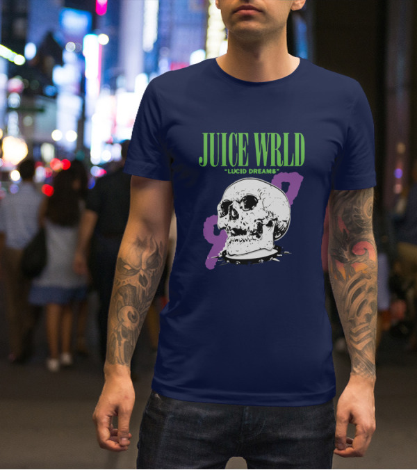 JUICE WRLD LUCID DREAMS 999 Skull T-Shirt