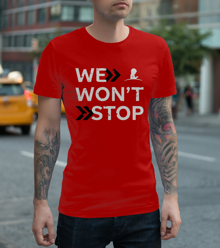 St Jude We Won't Stop Arrow T-Shirt